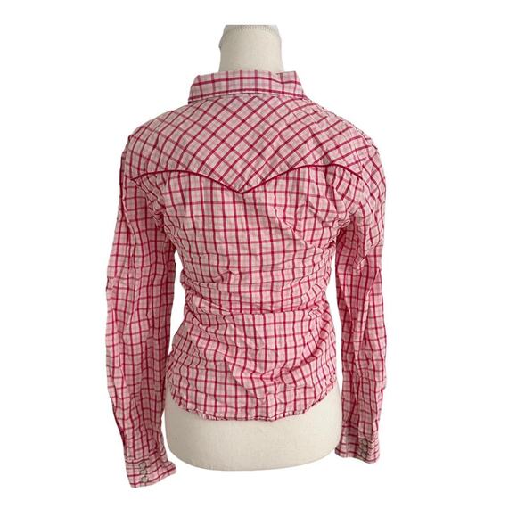 Aeropostale Women’s Vintage Size Large 100% Cotton Stylish Y2K Pink Button Up - Picture 2 of 5